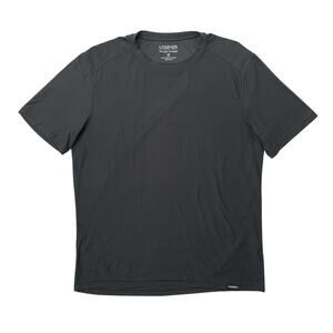 Legends Shirt Mens M Medium Dark Gray Aire Short Sleeve Moisture Wicking Stretch